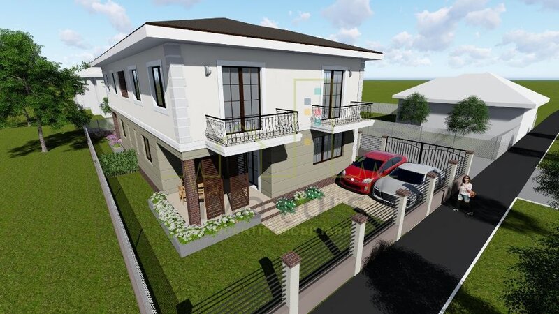 Giroc 1/2 Duplex Spatios,  Decorativa la exterior - la gri la interior