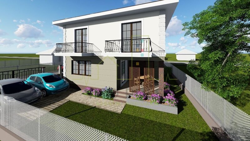 Giroc 1/2 Duplex Spatios,  Decorativa la exterior - la gri la interior