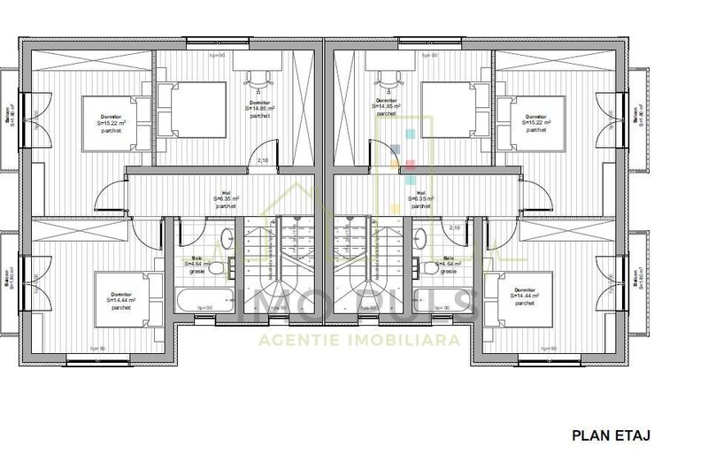 Giroc 1/2 Duplex Spatios,  Decorativa la exterior - la gri la interior